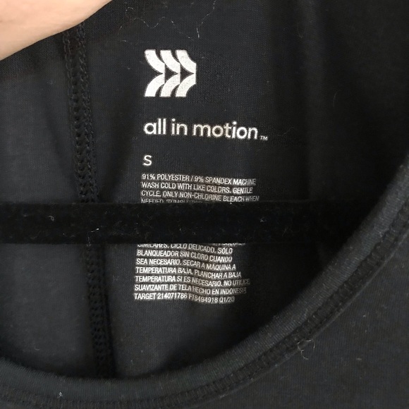 Small Black Activewear Workout Tank Top Muscle Tee - Picture 4 of 5